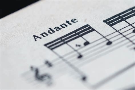 andante meaning in music does it not also reflect the pace at which we should read a poem?