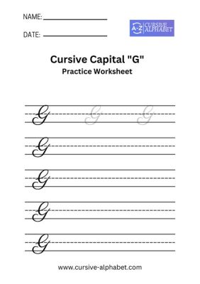 How to Write a Cursive Capital G: A Guide to Artistic Expression