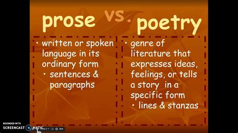 in blank, the language used in the play is prose. How does the fluidity of prose compare to the rhythmic cadence of poetry?